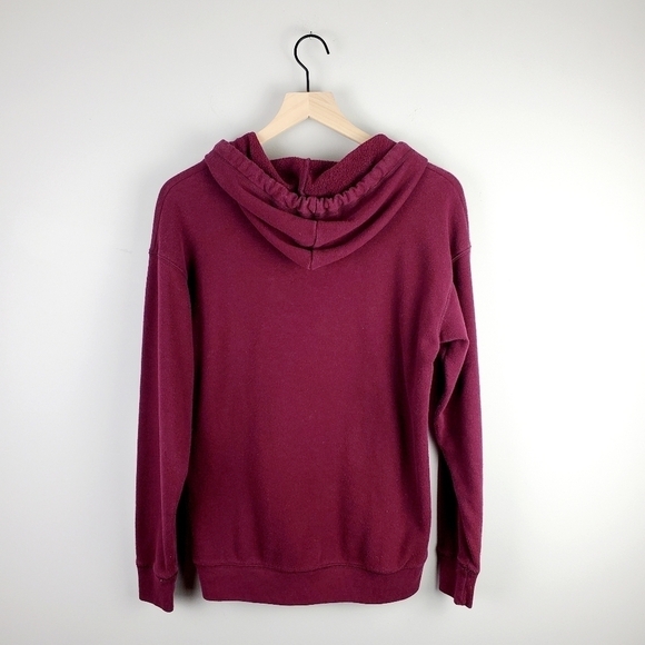 American Eagle Jegging Fit Burgundy Sweatshirt Hoodie XS - Picture 6 of 6
